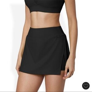Black Activewear Skort - Women's Mini Athletic Skirt
